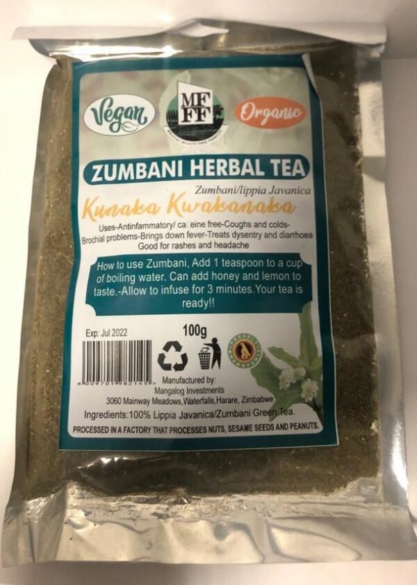 Organic Zumbani Herbal Green Tea Mwanaka Fresh Farm Foods and